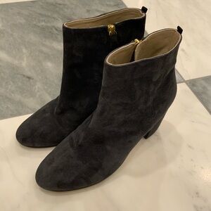 Boden Navy Suede Ankle Boots